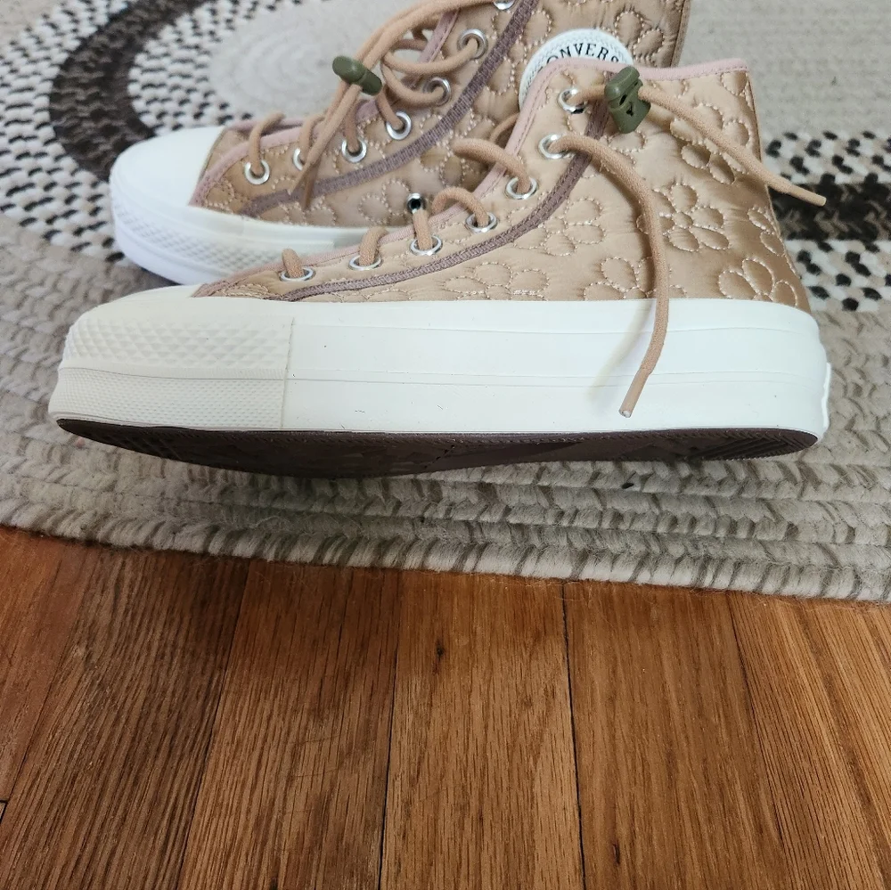 Converse Tan High-Top Sneakers